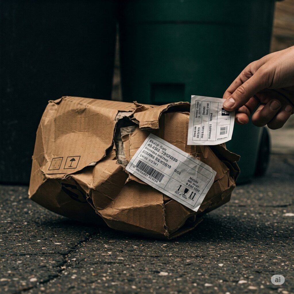 efillooc post blog delivery box scam